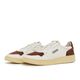 suede/leat white/brown
