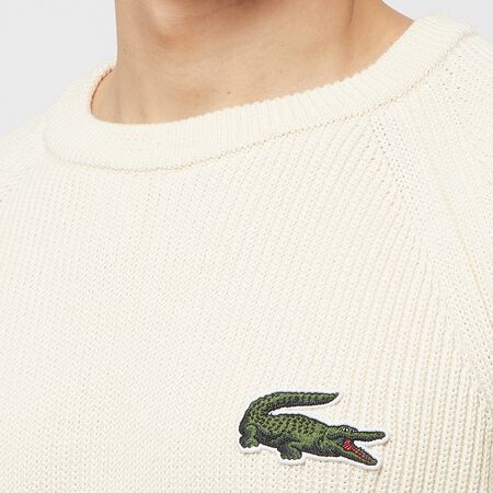 Order Lacoste Raglan Knit Big Croc beige Sweatshirts from solebox | MBCY