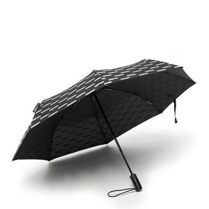 x London Undercover Black 3M Print Auto-Compact Umbrella