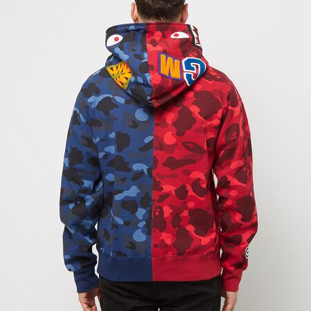 Order A Bathing Ape Color X Camo Shark Full Zip Hoodie red x navy from solebox | MBCY