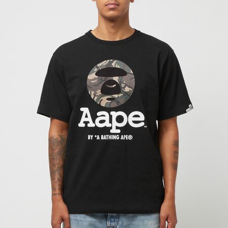 AAPE by A Bathing Ape Black Moonface T-Shirt