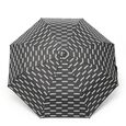 x London Undercover Black 3M Print Auto-Compact Umbrella