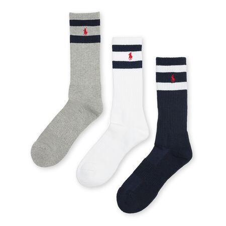 Classic Stripe Crew Socks 3-Pack
