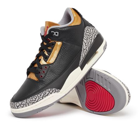 Air Jordan 3 Retro "Black Cement Gold"