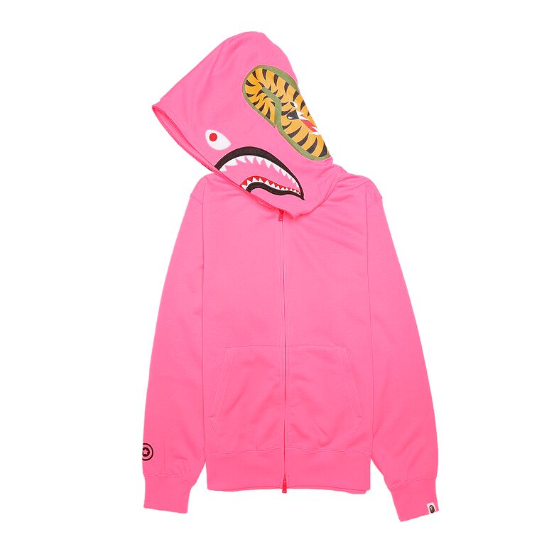 gündelik kurucu Arazi bape shark hoodie pink boya gazete kişisel