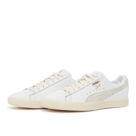 ondeugd doel elkaar Puma Clyde Base | 390091-01 | puma frost white/frosted ivory/puma team gold  at solebox | MBCY