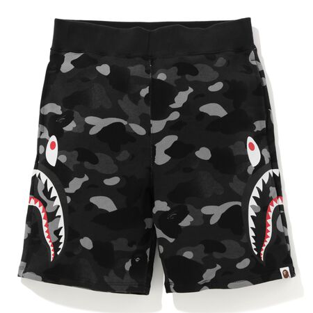Gradation Camo Side Shark Sweat Shorts
