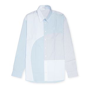Curved Patchwork Classic Fit Shirt 