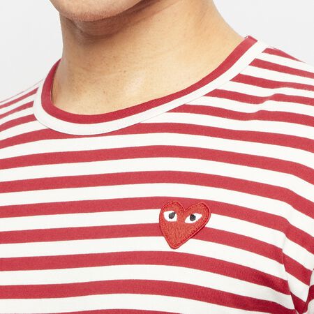 Play Red Heart Striped Long Sleeve T-Shirt