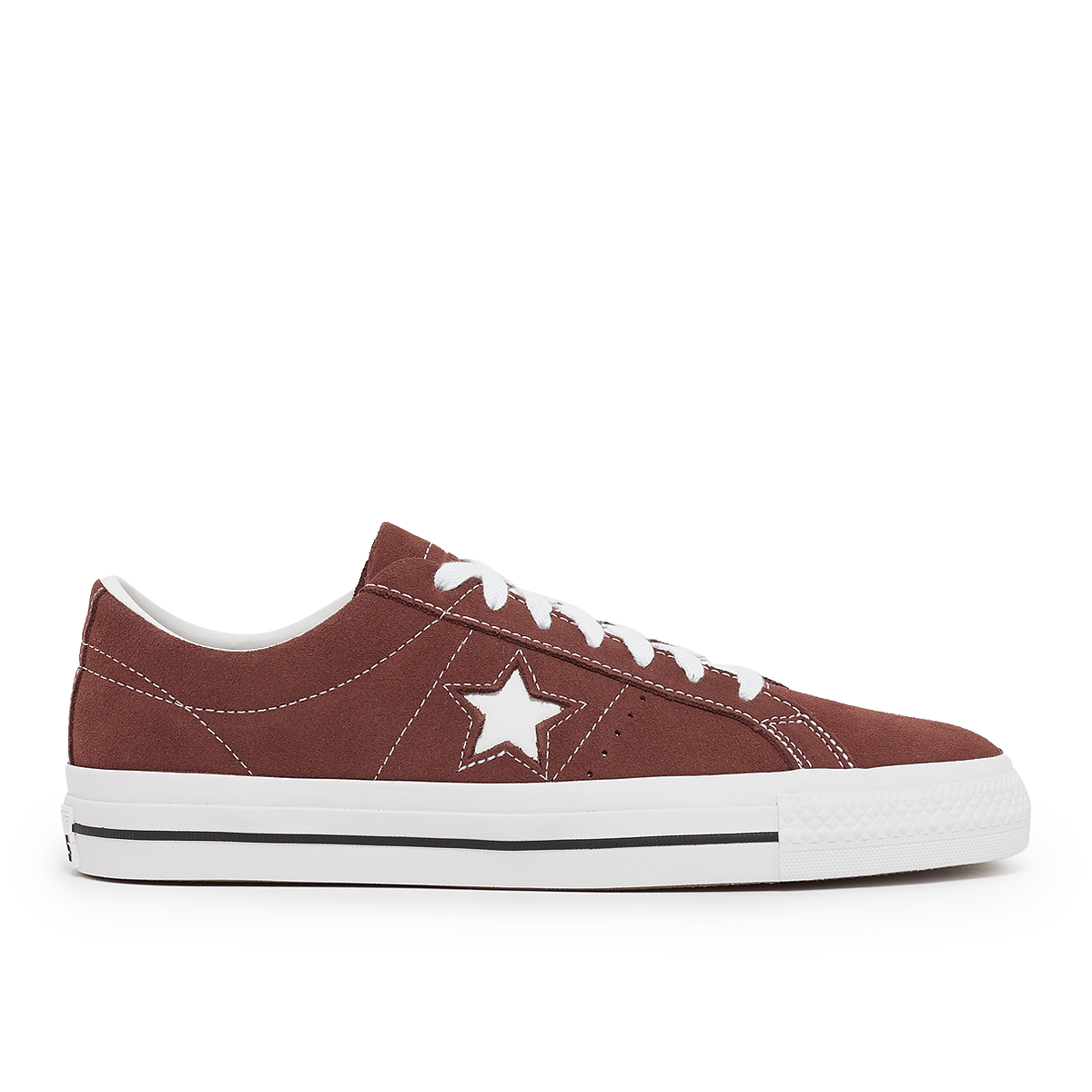 Converse Men's One Star Pro Sneakers in Red Oak/White/Black - A02945C
